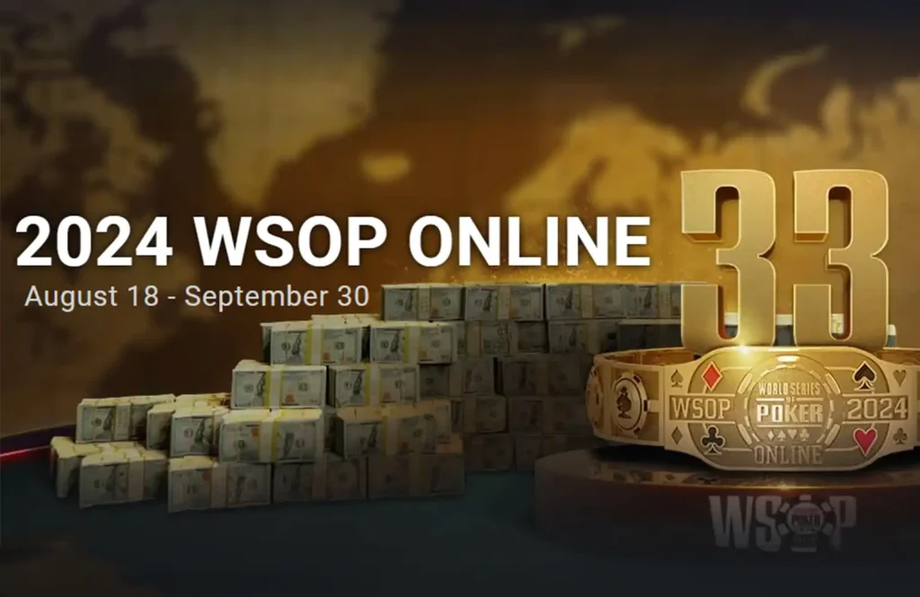 GGPoker(GGポーカー)上で開催されるWSOP Onlineの告知画像