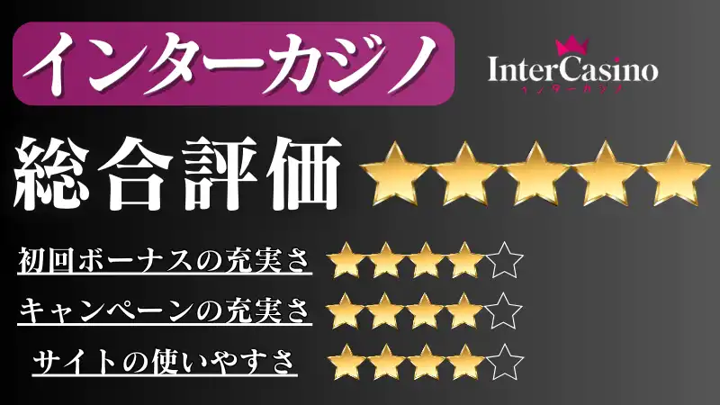 オンラインカジノ\u3000おすすめランキング\u3000インターカジノ